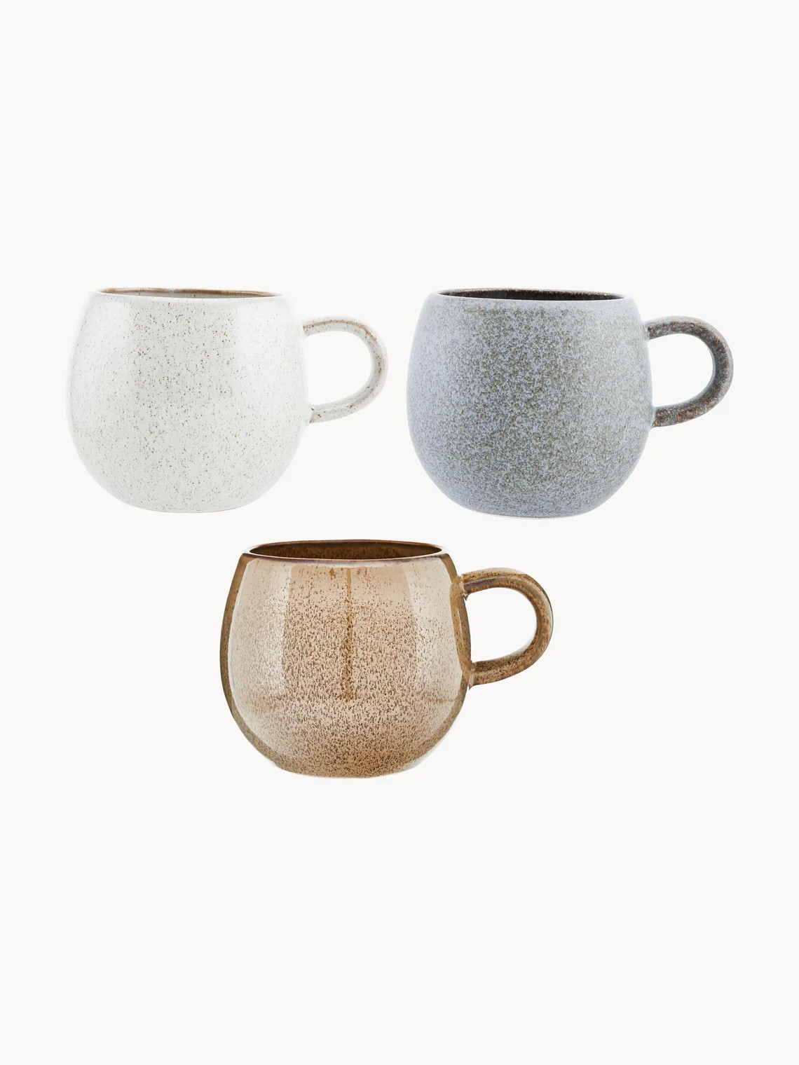 Tasses à thé artisanales Addison, 3 élém. | Westwing EU