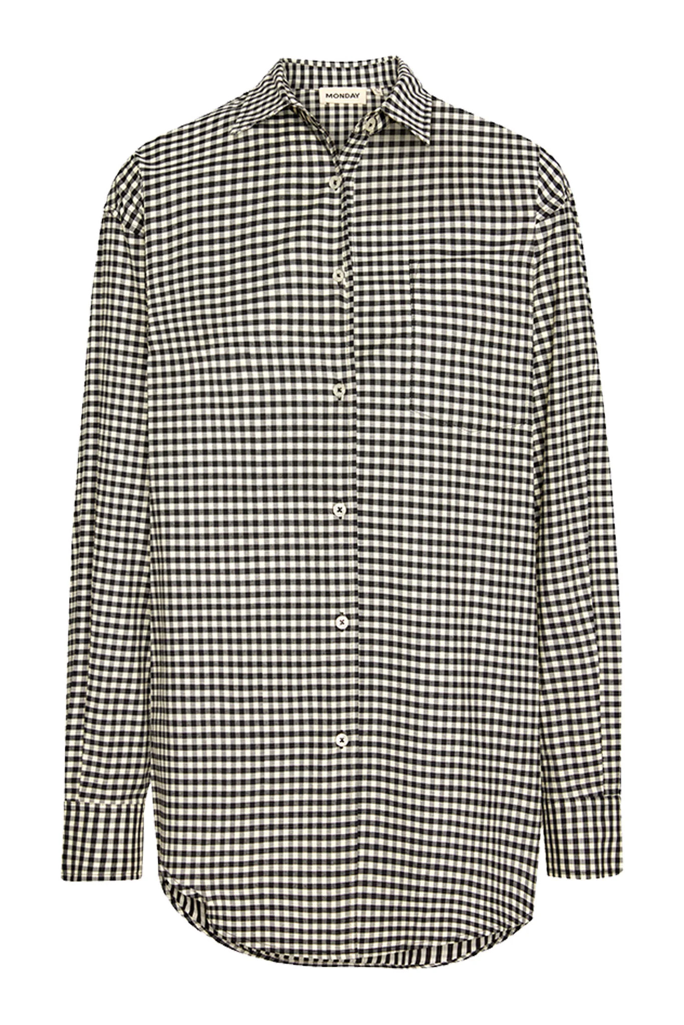 La Jolla Shirt - Black Gingham | Monday Swimwear