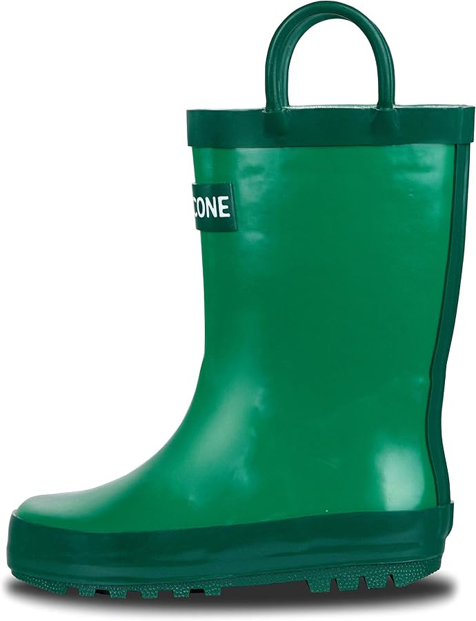 Lone Cone Rain Boots with Easy-On Handles in Fun Patterns for Toddlers and Kids | Amazon (US)