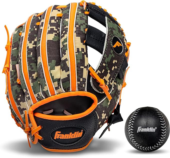 Franklin Sports Kids Baseball Gloves - RTP Youth Teeball Glove + Ball Set - Boys + Girls Teeball ... | Amazon (US)