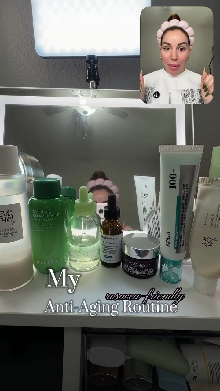 My Rosacea-Friendly Anti-Aging Routine 🩷
The two things I never skip? Anti-aging + soothing products for my rosacea — and this routine does both.

*first time trying the dual camera on my iPhone 17pro max, love it

#rosaceaskincare #antiageingskincare #everydayskincare #beautyvlog #iphonedualcamera