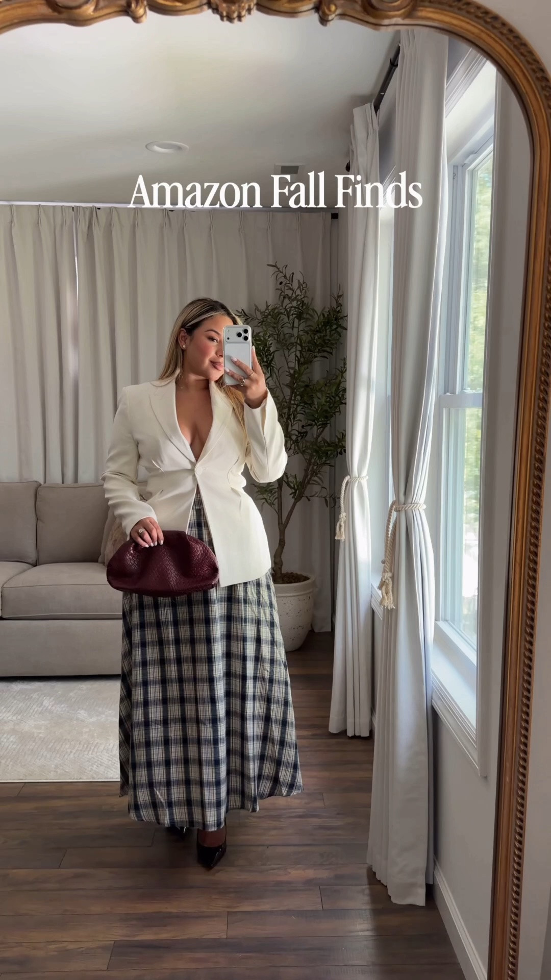 Amazon Fall Finds🤎 

Skirt: L 
Cardigan: M 
Mock Neck Sweater: M 
Satin Tops: L 
Nude Sweater: L 
Pants: L

#LTKSeasonal #LTKMidsize