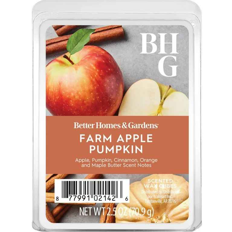 Farm Apple Pumpkin Scented Wax Melts, Better Homes & Gardens, 2.5 oz (1-Pack) | Walmart (US)