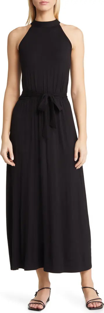 Tie Waist Halter Maxi Dress | Nordstrom