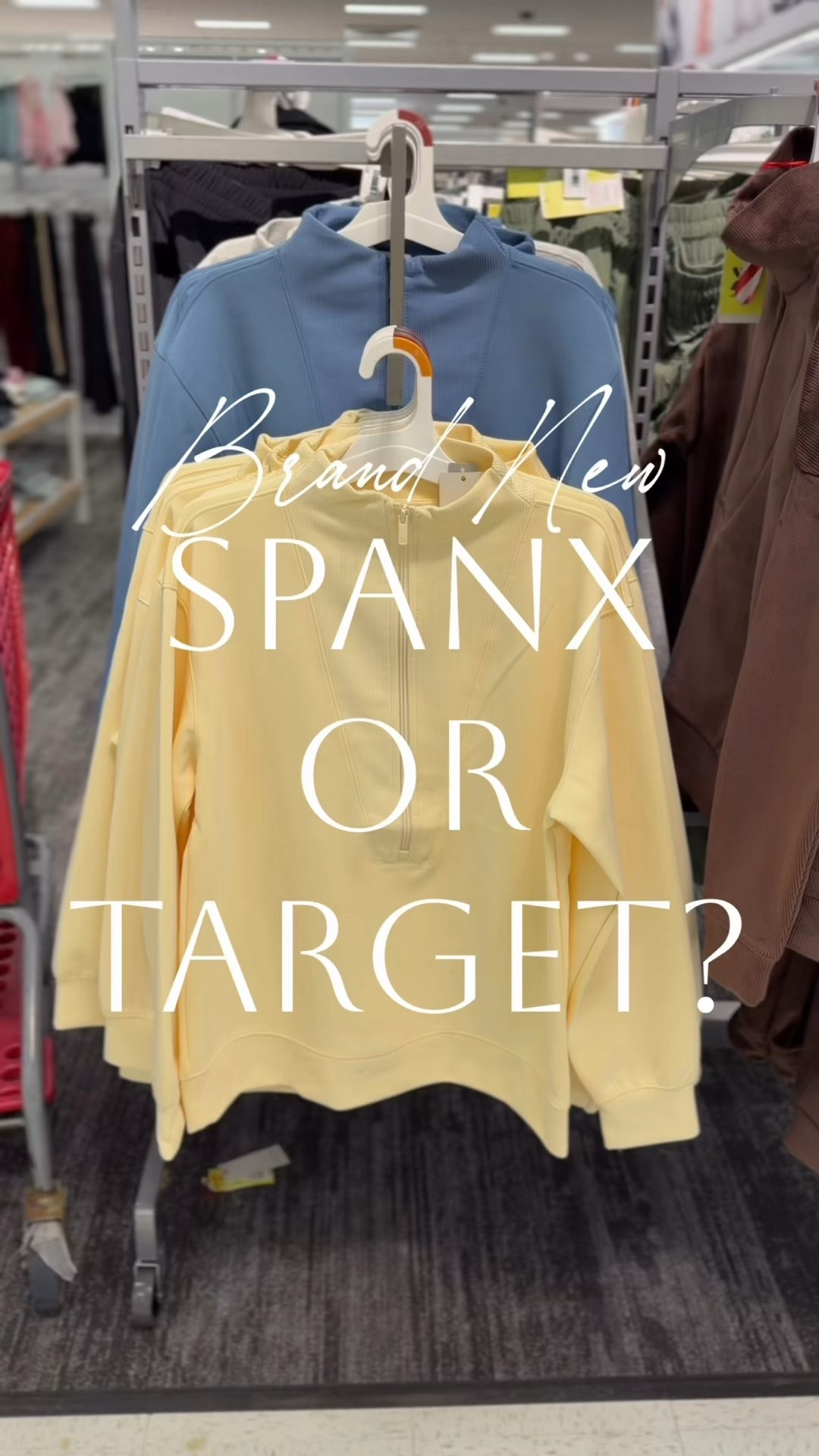 Spanx or Target?🤩 Brand new zip pullover sweatshirt you are going to want to grab!👀 JUST released online!🎉 I grabbed the blue in-store so fast! I’m obsessed with the color and fit- check back soon for a try- on reel! This airy sleek sweatshirt is such a winner! Love the ribbing and the collar detail! Love the longer length, not cropped!🙌🏻 So soft and comfy, too! Would be super cute with a puffer vest or a wool coat for an added layer! Pair perfectly with leggings, joggers, or wide leg pants! This sweatshirt feels luxe without the price tag! They look and feel so high end! I’m 5’7” and sized up to the small! Perfect for travel, errands, school drop-off, lounging, everyday wear, and more! Check back for a try-on reel!🫶🏻

#LTKTravel #LTKFindsUnder50 #LTKActive