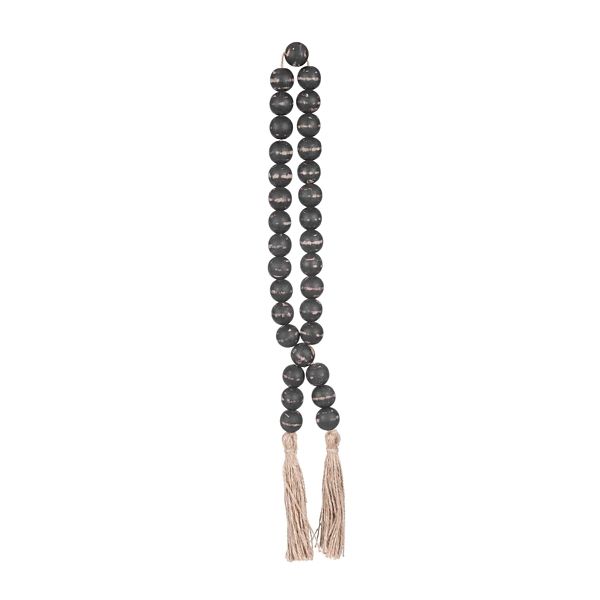 Black Bead Loop with Tassel | Kirklands | Kirkland's Home