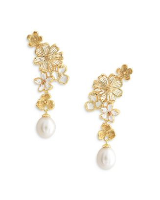 Bloom Cultured Freshwater Pearl Drop Earrings in 18K Gold Plated - Exclusive | Bloomingdale's (US)