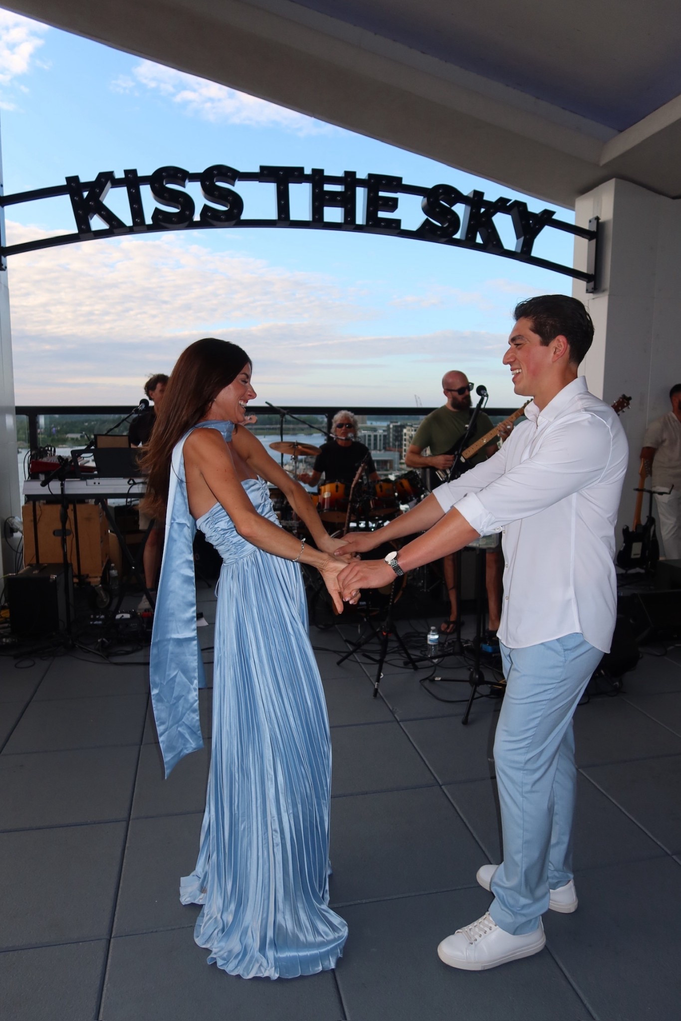 wedding welcome party look 🩵 

Wearing size small! 

#LTKWedding #LTKFindsUnder100 #LTKStyleTip