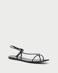 Lara Black Leather Sandal | Loeffler Randall