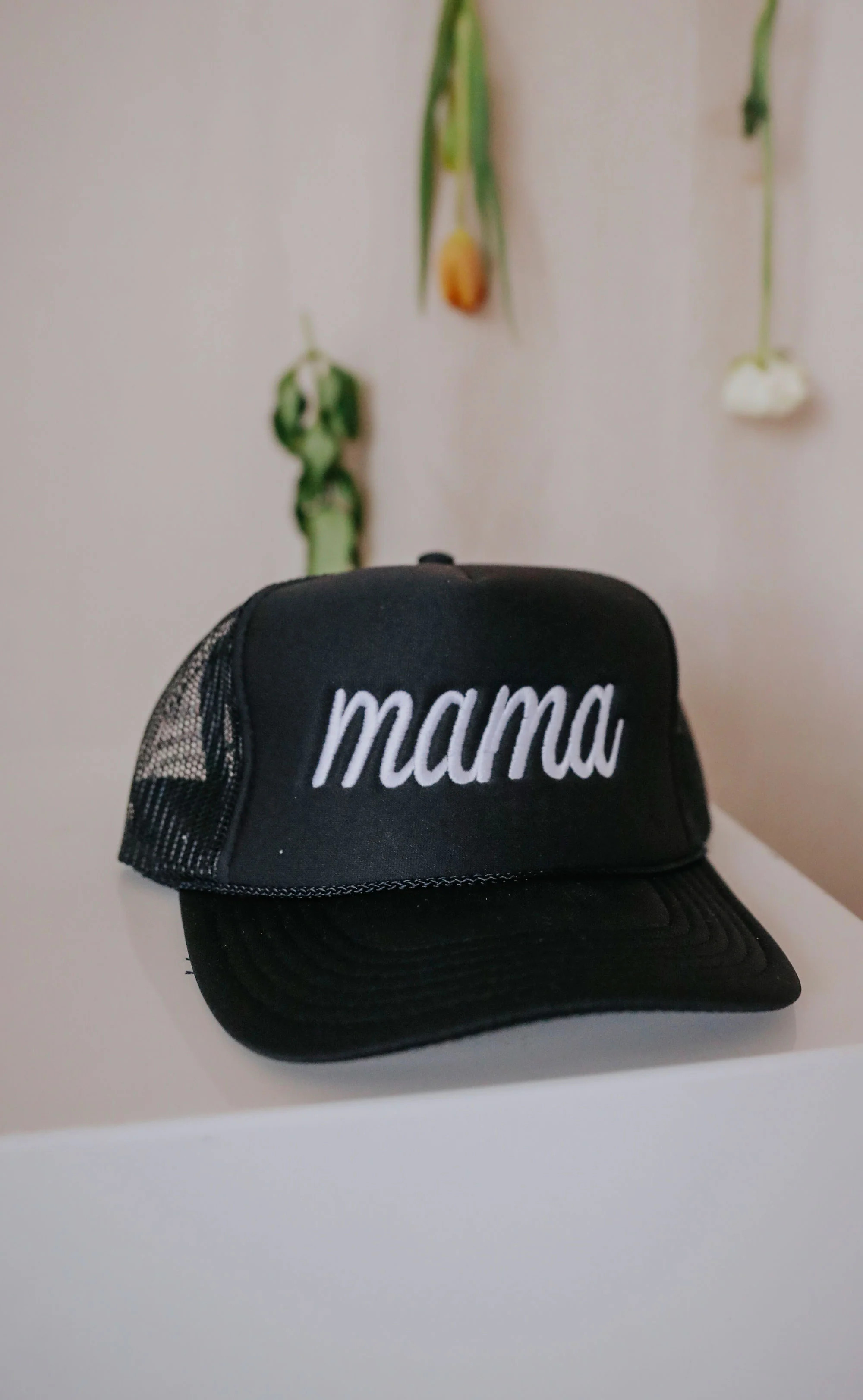 friday + saturday: mama trucker hat - black | RIFFRAFF