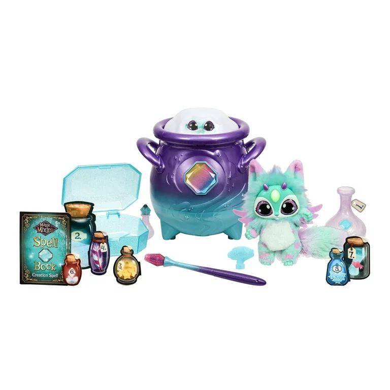 Magic Mixies Magical Real Misting Purple Cauldron with Interactive 8" Blue and Plush Toy, Ages 5+ | Walmart (US)
