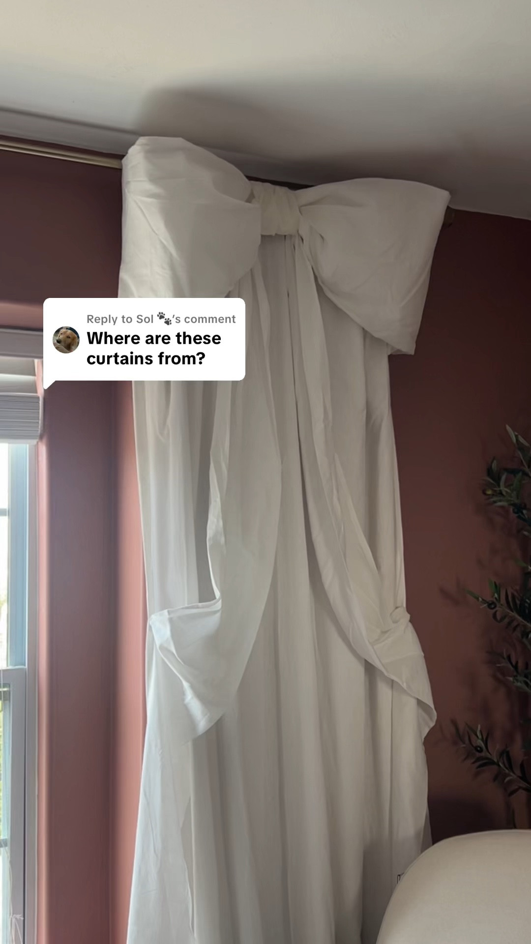 Baby girl nursery bow curtains 