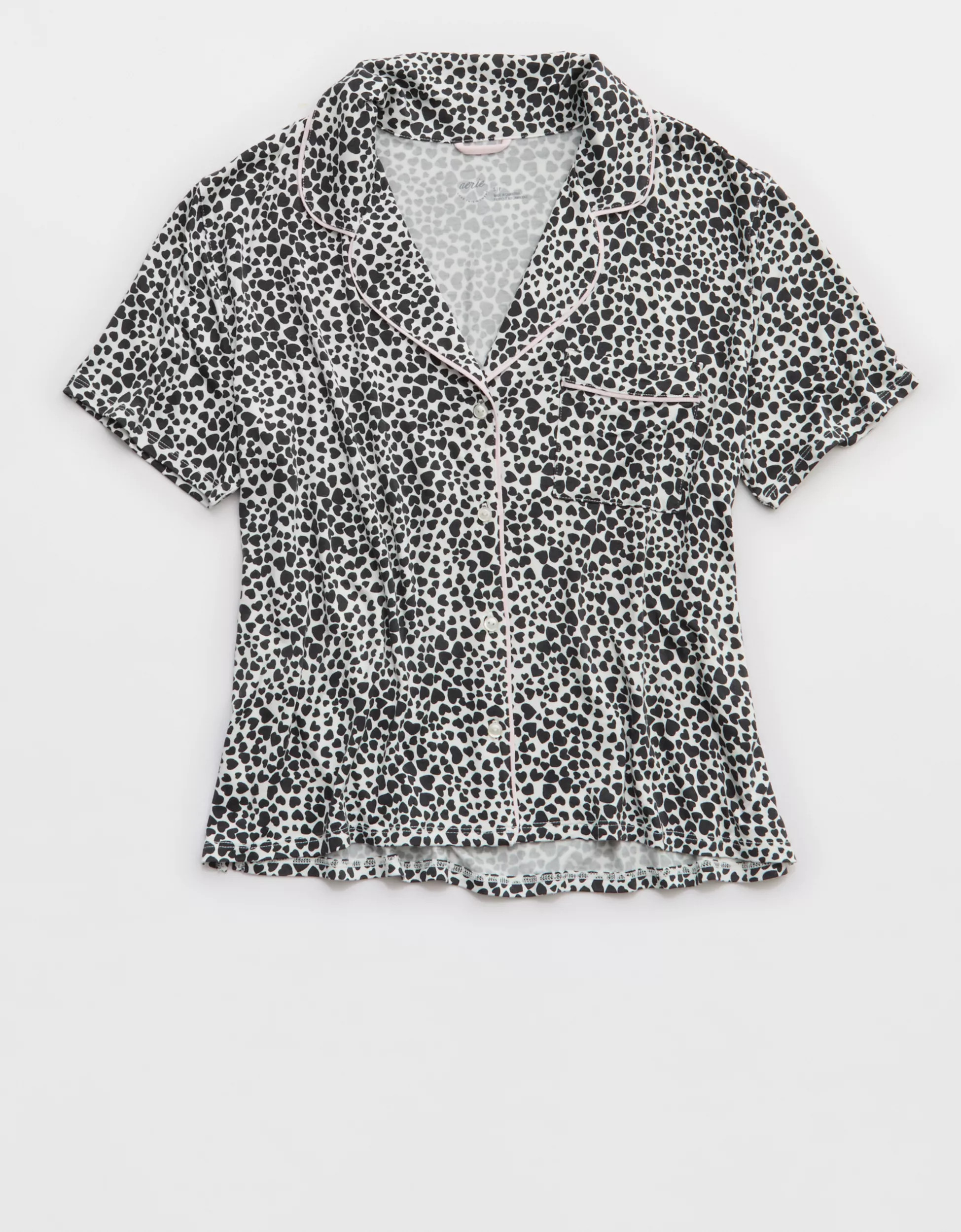 Aerie Real Soft® Short Sleeve Pajama Shirt | Aerie