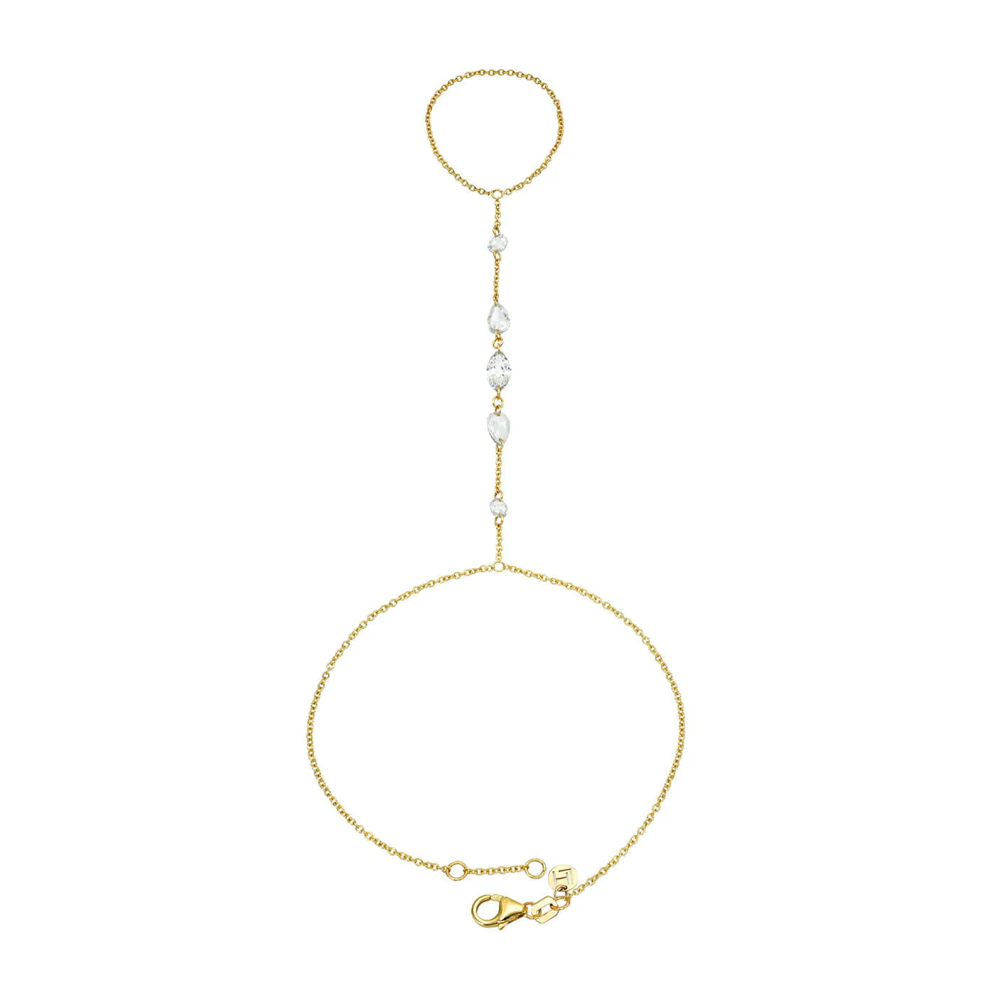 LH x Kosas Shiny Objects Rose Cut Diamond Hand Chain | Logan Hollowell