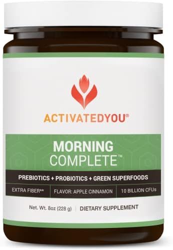 ActivatedYou Morning Complete Daily Wellness Drink with 10 Billion CFUs, Prebiotics, Probiotics a... | Amazon (US)