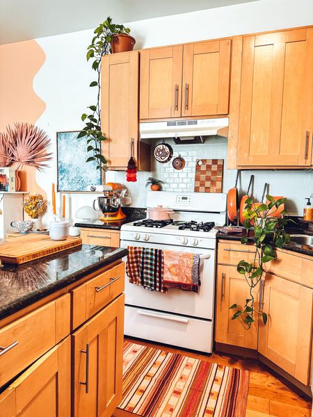 Small colorful kitchen appliances and colorful finds for the kitchen - knives pots pans orange pink 

#LTKunder100 #LTKhome