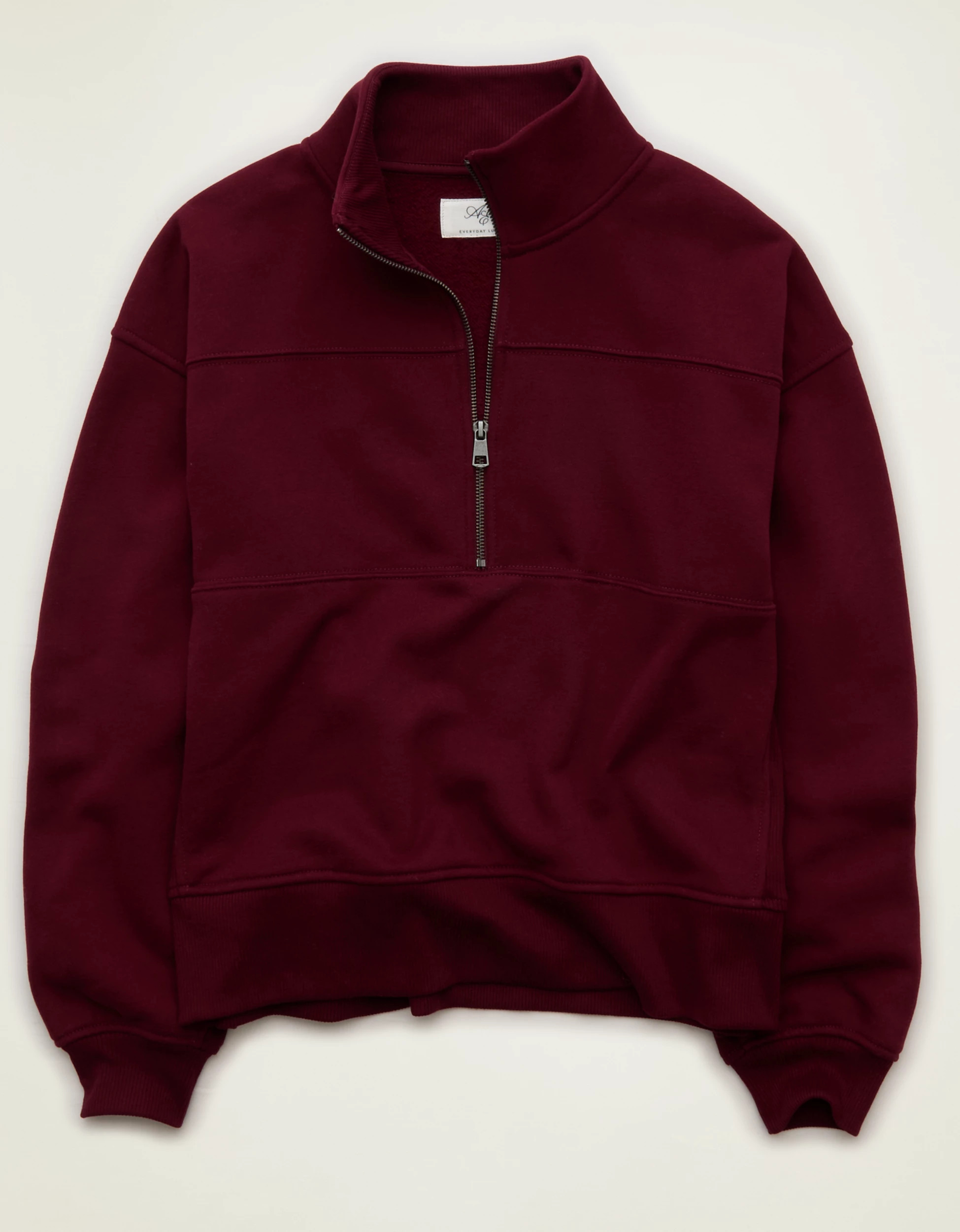 AE Everyday Luxe Quarter-Zip Sweatshirt | American Eagle Outfitters (US & CA)