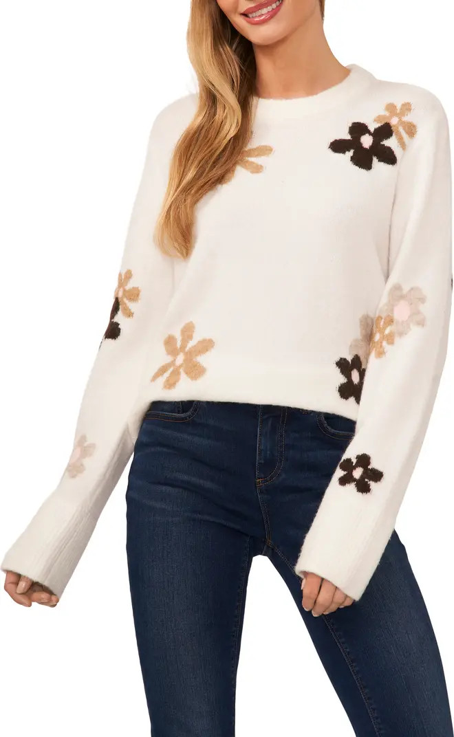Floral Crewneck Sweater | Nordstrom