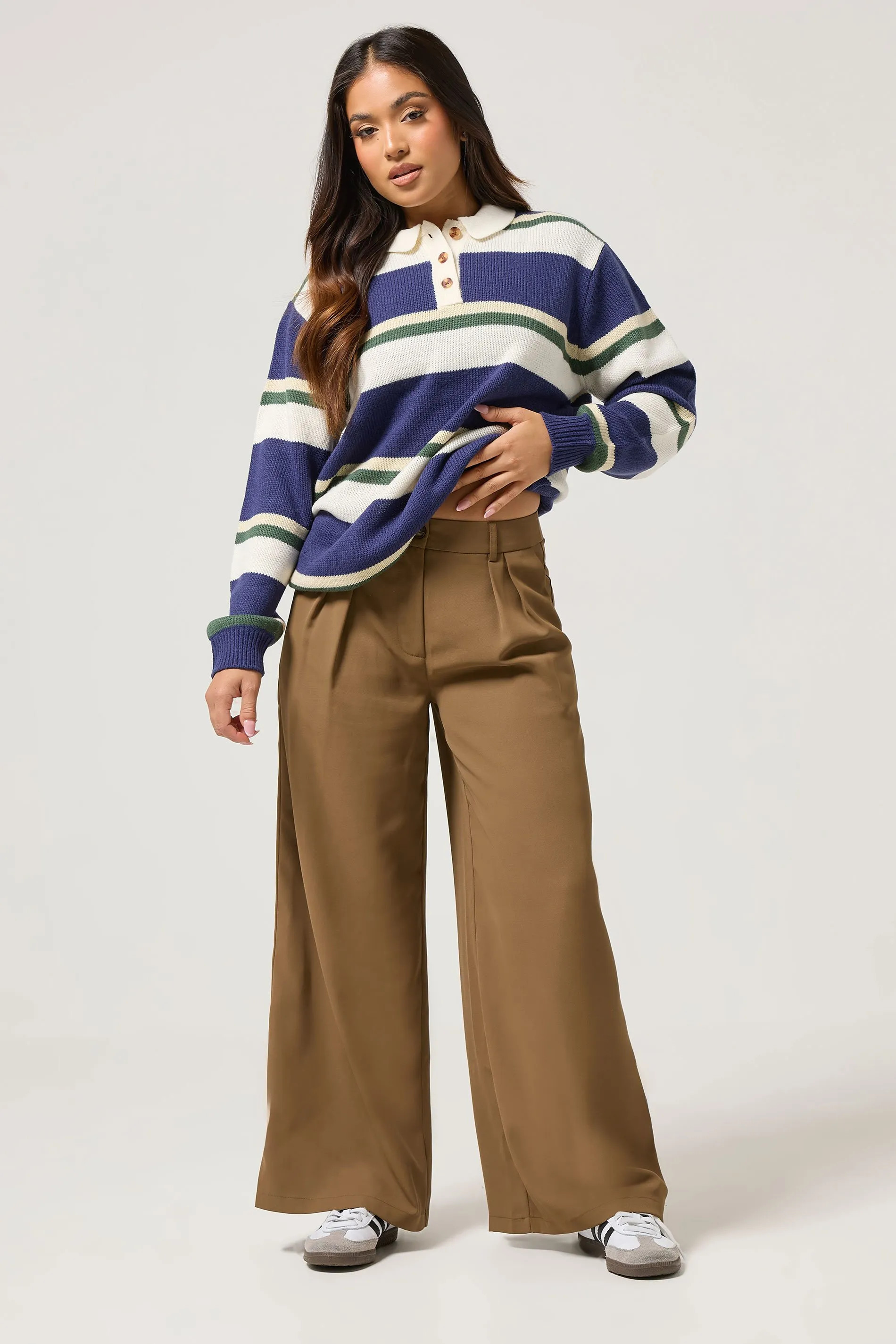 Trousers | Petite Pleated Trousers | PixieGirl | Debenhams UK