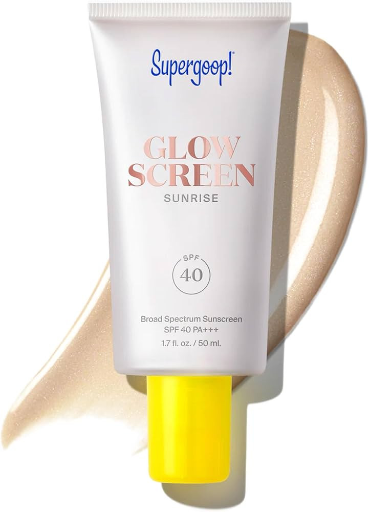Supergoop! Glowscreen SPF 40 - Glowy Primer + Broad Spectrum Tinted Sunscreen - Helps Filter Blue... | Amazon (US)