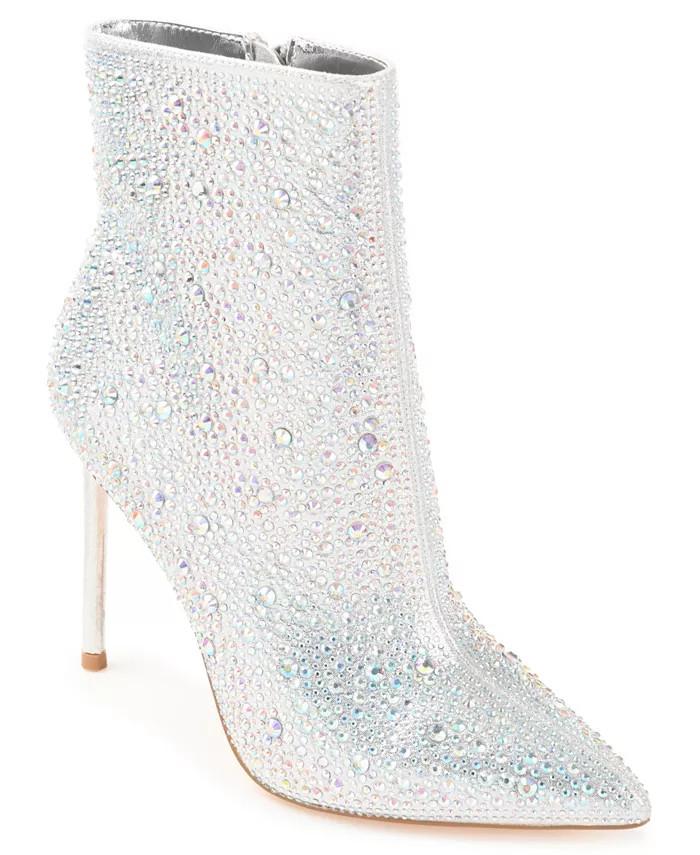 Journee Collection Women's Alexis Rhinestone  Booties & Reviews - Booties - Shoes - Macy's | Macys (US)