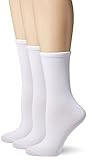 Hanes Women's 3-Pack Lightweight ComfortSoft Mid-Calf Crew Socks | Amazon (US)