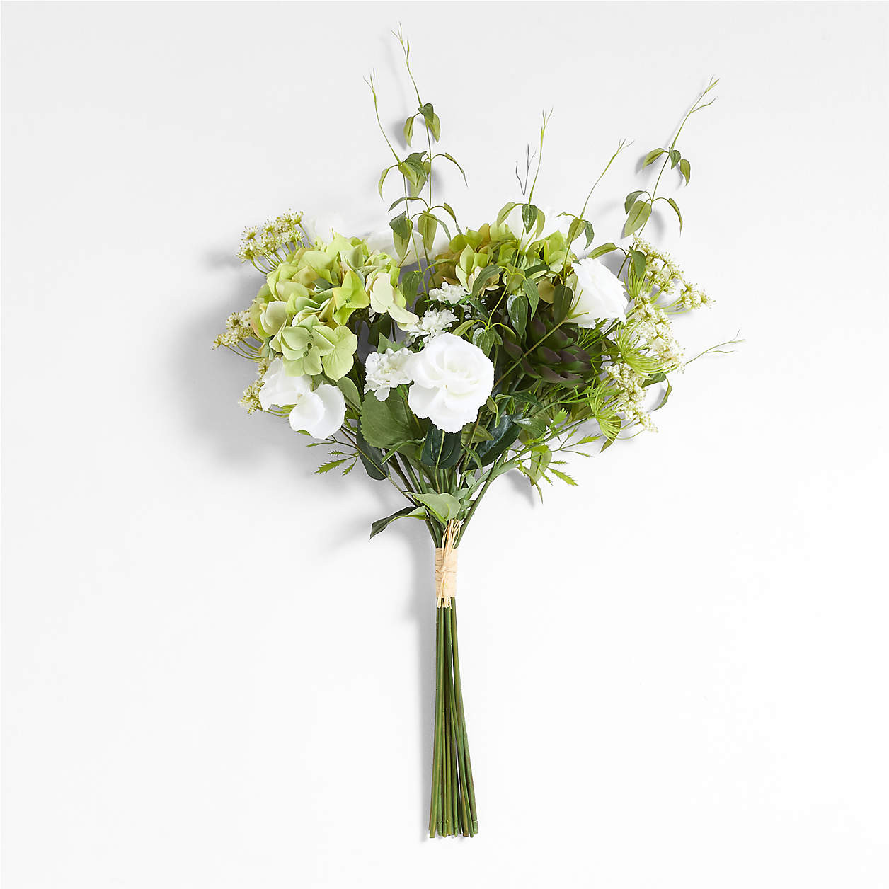 Faux Green and White Greenery Plant Bouquet + Reviews | Crate & Barrel | Crate & Barrel