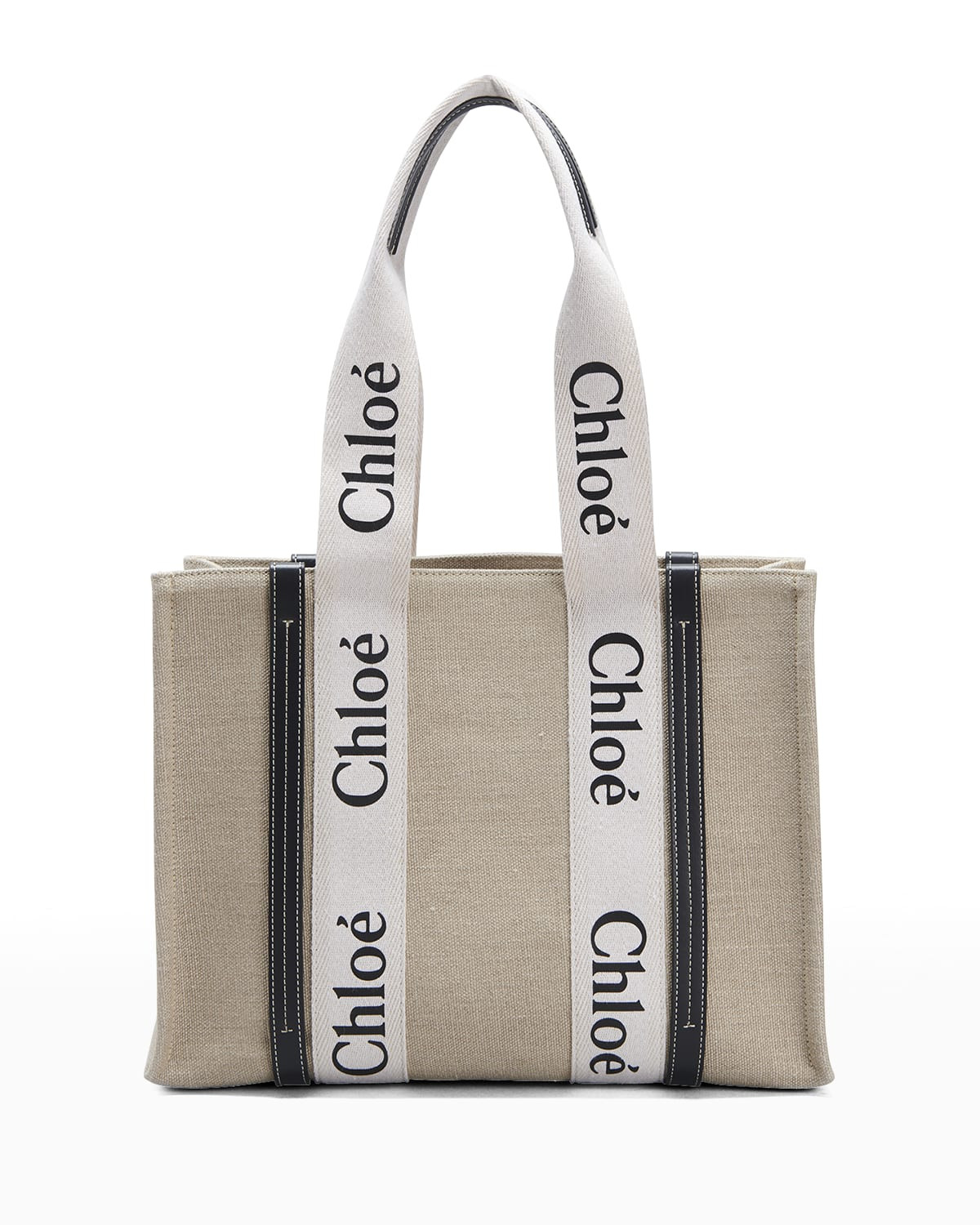 Woody Logo Medium Tote Bag | Neiman Marcus