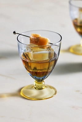 Rue Glass Goblets, Set of 4 | Anthropologie (US)