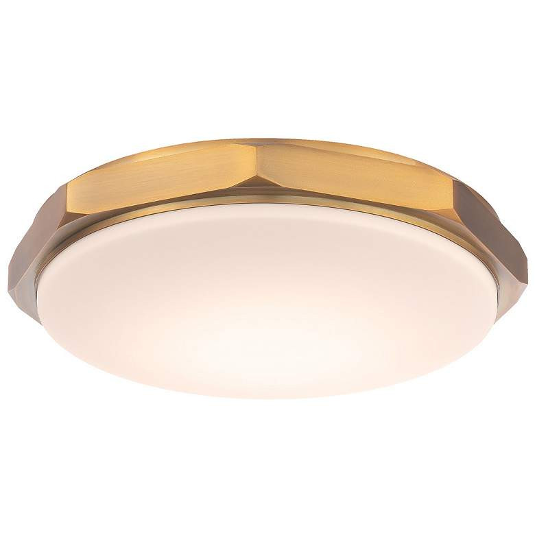 Modern Forms Grommet 16" Wide Aged Brass LED Ceiling Light - #181N3 | Lamps Plus | Lamps Plus