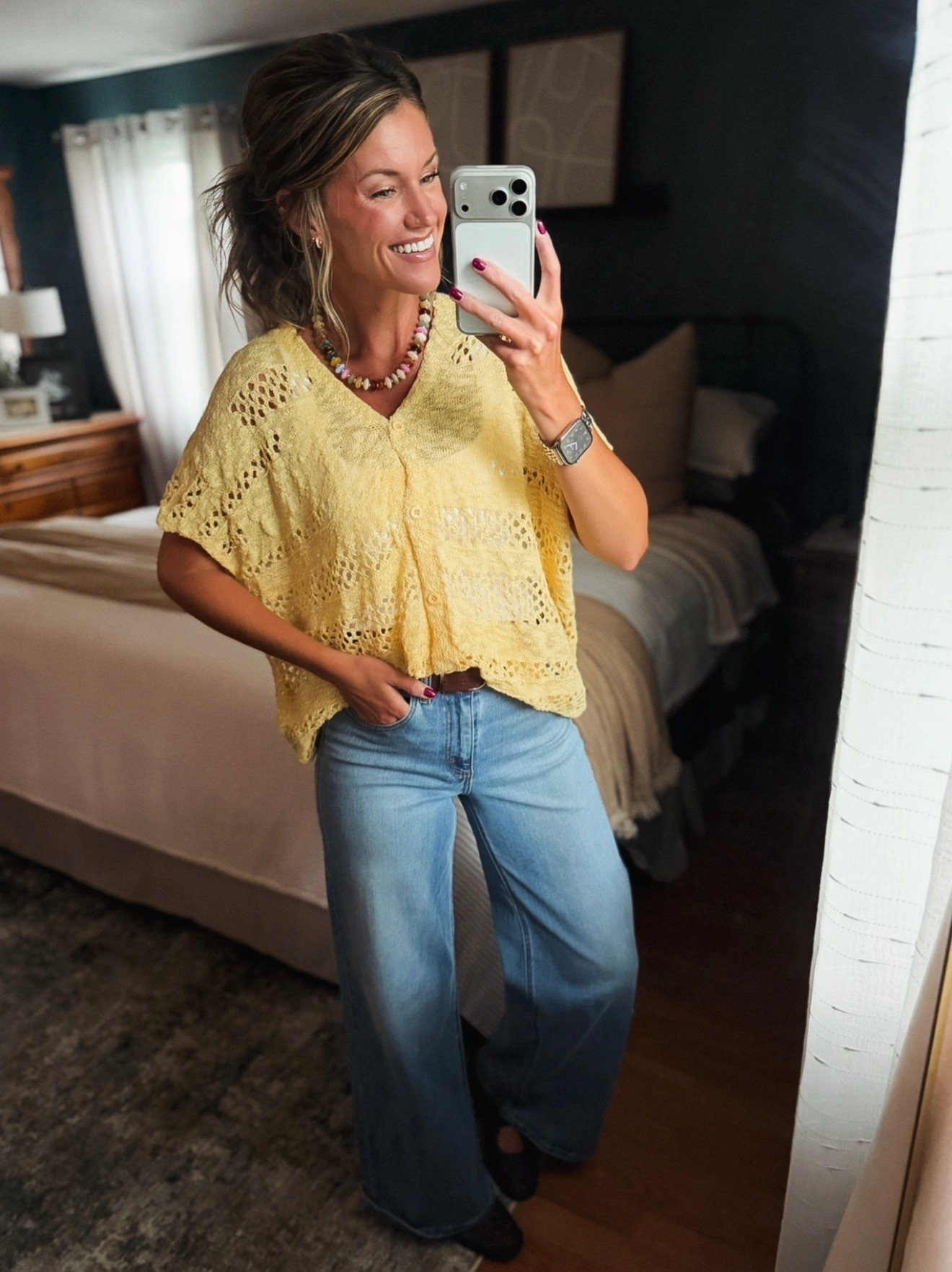 I fell in love with this cardigan as soon as I put it on. I now want every color. Wearing small. 
Jeans/ 8 regular

#LTKSeasonal #LTKOver40 #LTKSaleAlert