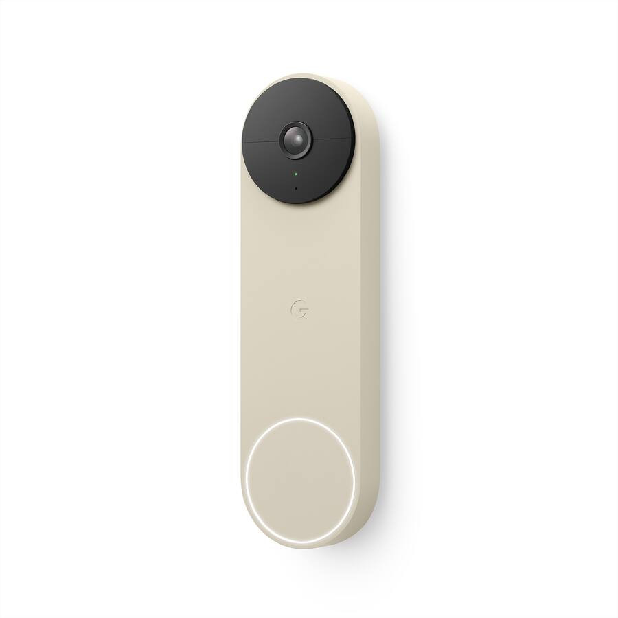 Google - Nest Wi-Fi Video Doorbell - Battery Operated - Linen | Best Buy U.S.