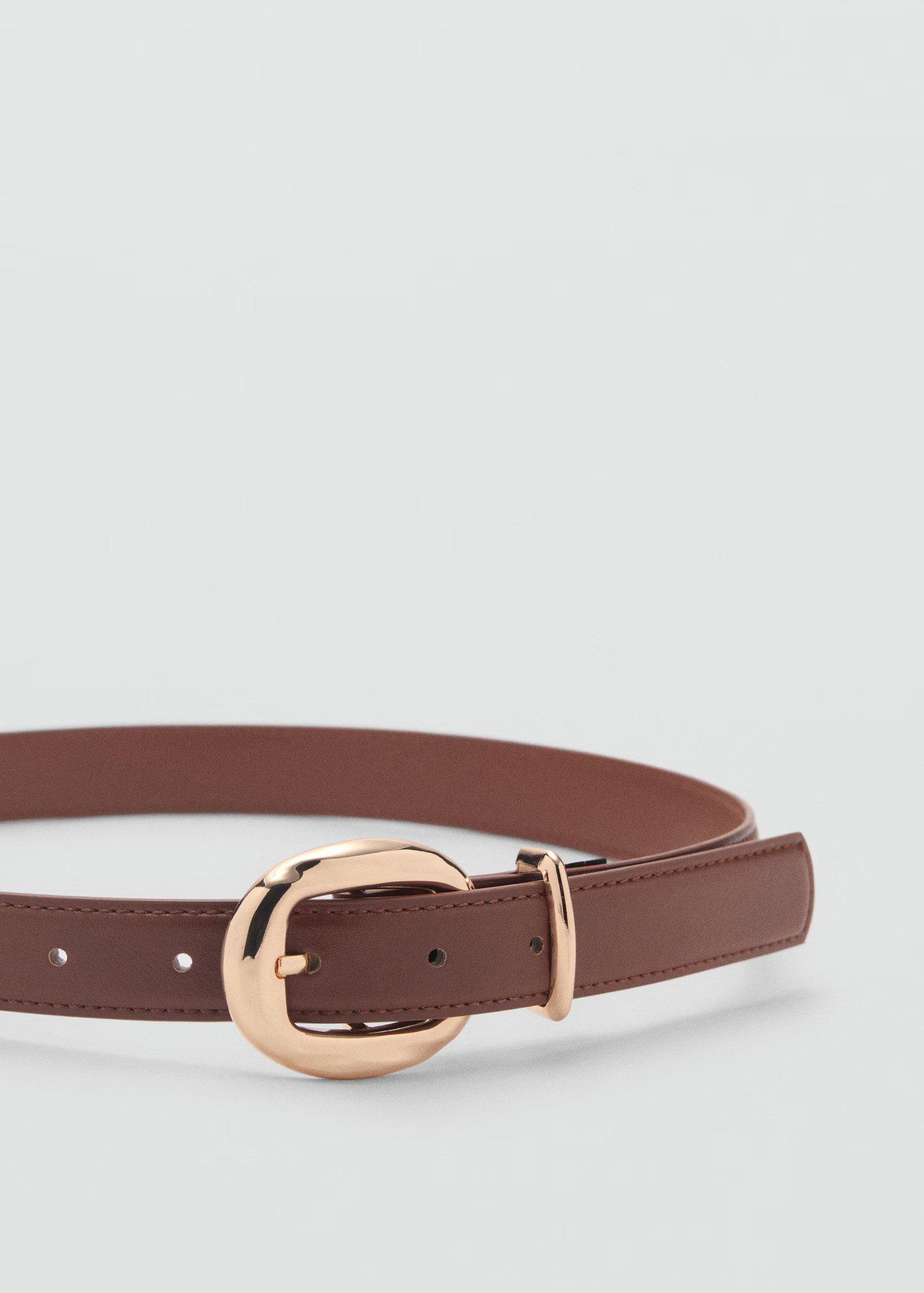 Rounded buckle belt - Women | MANGO United Kingdom | MANGO (UK)