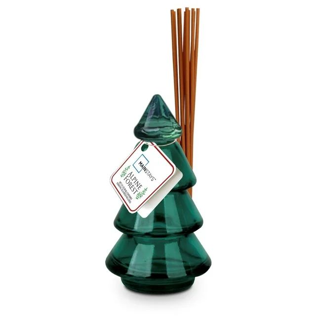 Mainstays 3 oz. Green Christmas Tree Diffuser with Reeds - Alpine Forest - Walmart.com | Walmart (US)