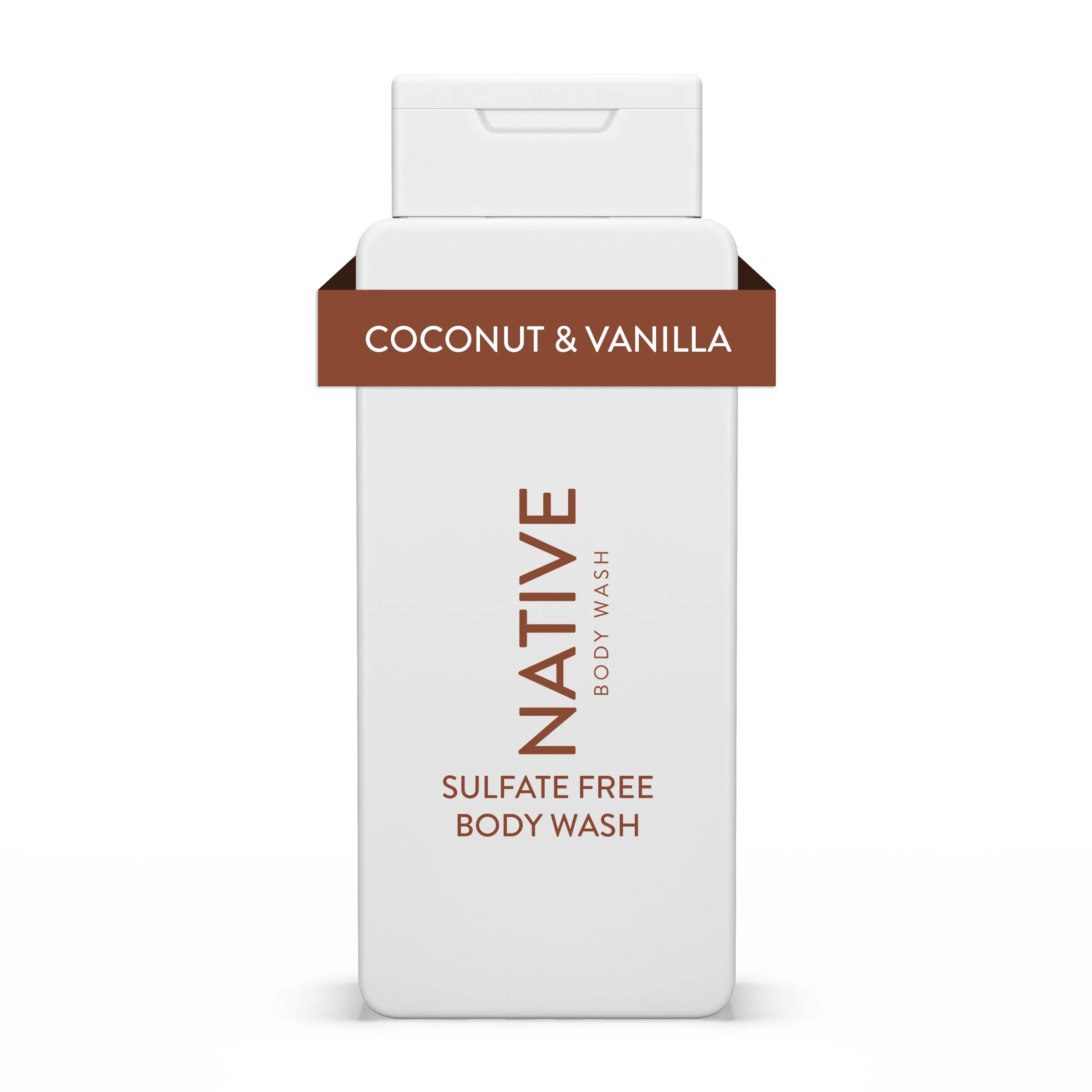Native Body Wash, Sulfate Free, Coconut & Vanilla, for Women and Men, 18 oz | Walmart (US)