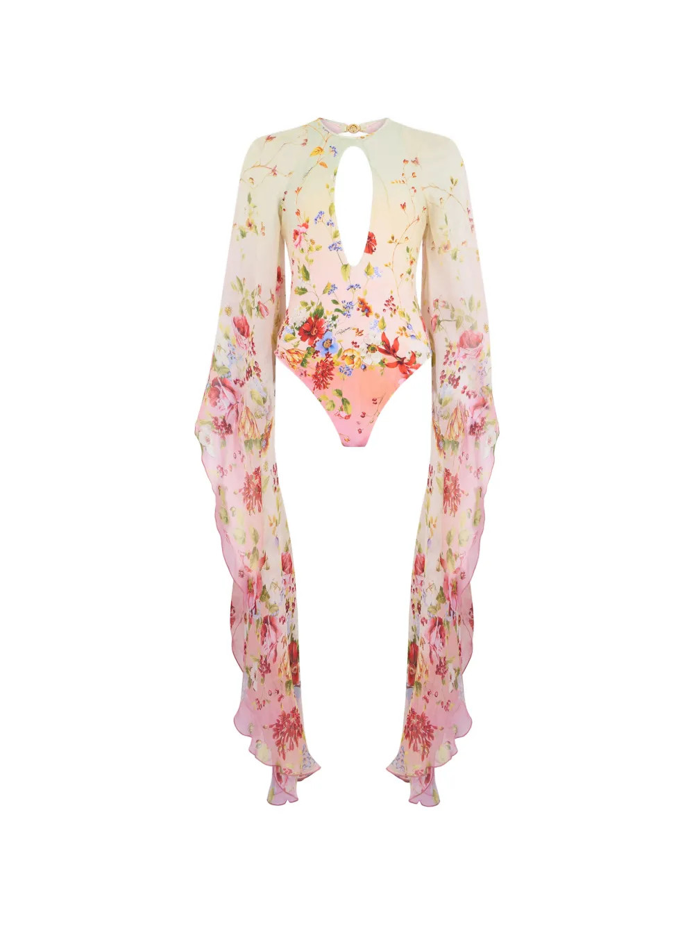 Roberto Cavalli Costume Da Bagno a Fiori | Toni Neutri | FARFETCH IT | Farfetch Global