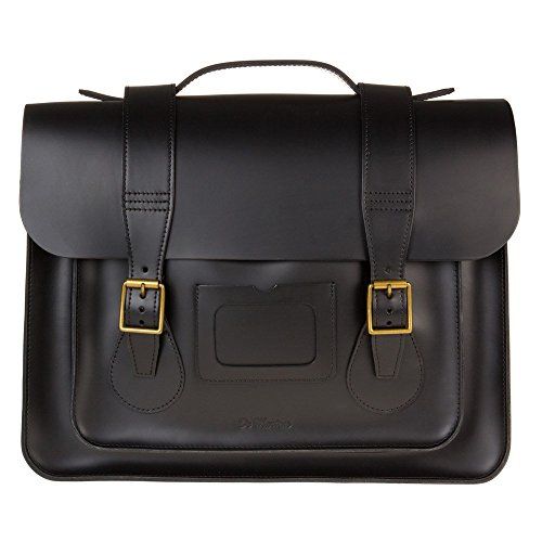 Dr. Martens Women's 15 In Leather Satchel Black OS none | Amazon (US)