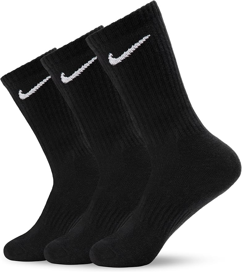 Nike Unisex Adult Everyday Lightweight Training Crew Socks (3 Pairs) | Amazon (US)