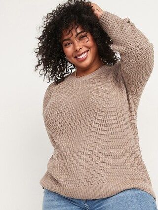 Cozy Textured Tunic Sweater for Women | Old Navy (US)