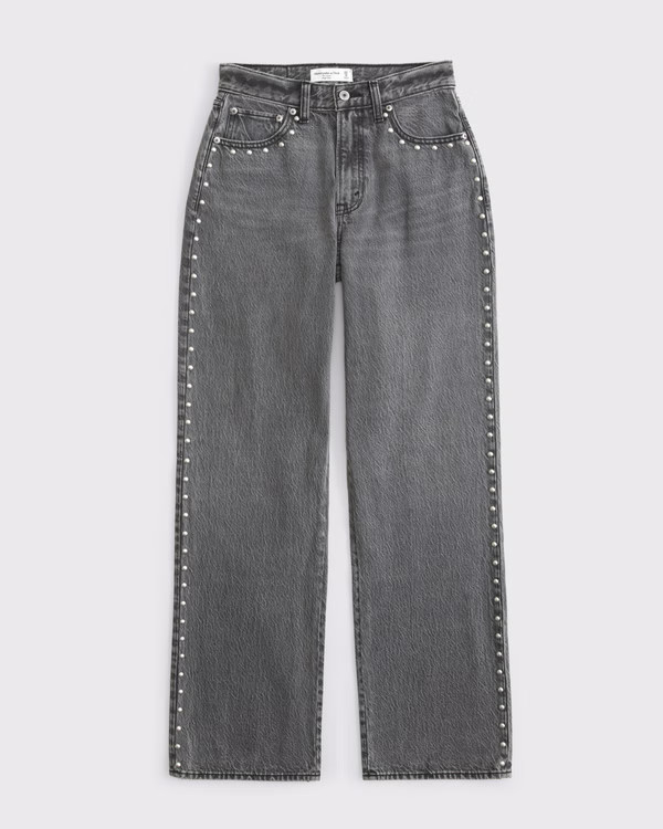 Women's Curve Love High Rise Loose Jean | Women's Clearance | Abercrombie.com | Abercrombie & Fitch (US)
