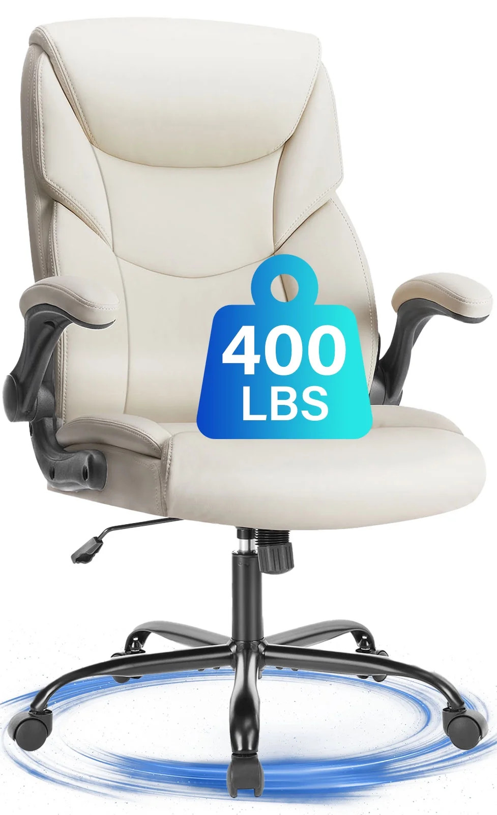 JONPONY Big and Tall Office Chair 400LBS Wide Seat Ergonomic Computer Desk Chair High Back Execut... | Walmart (US)