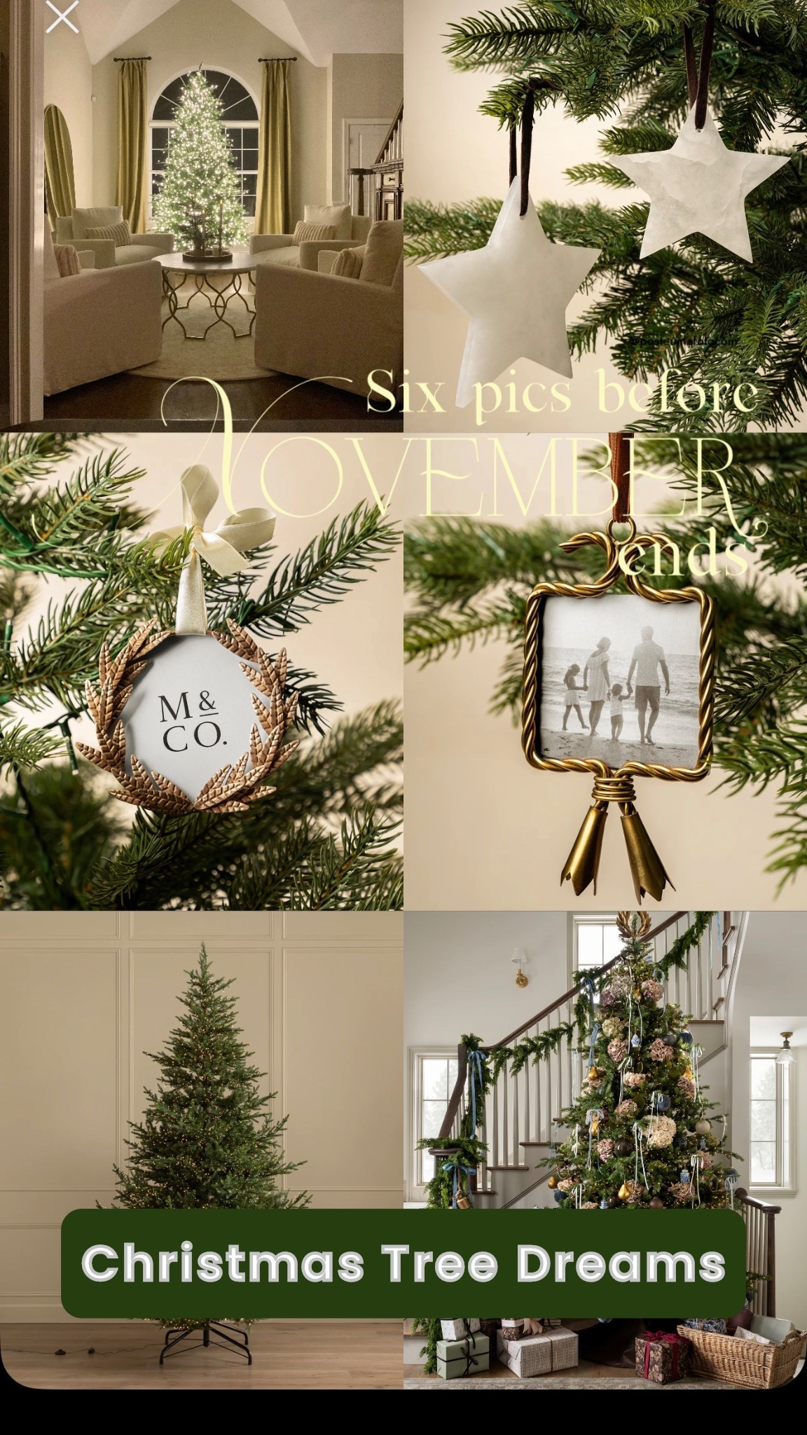 Realistic faux Christmas tree and elegant nostalgic ornaments for a most beautiful holiday ✨🌲✨

McGee’s and Co Holiday Sale
Christmas Ornaments
Holiday Decor
Home Depot Viral Twinkling Lightsq

#LTKHome #LTKHoliday #LTKGiftGuide