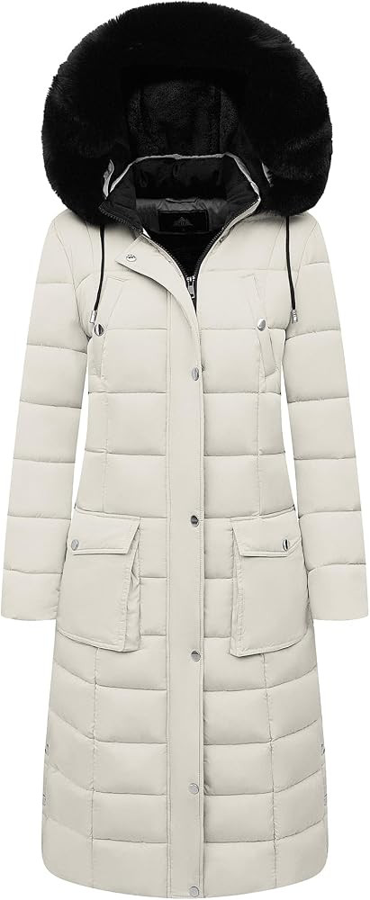 MOERDENG Women's Waterproof Long Winter Coat Thickened Down Alternative Jacket Warm Puffer Jacket... | Amazon (US)