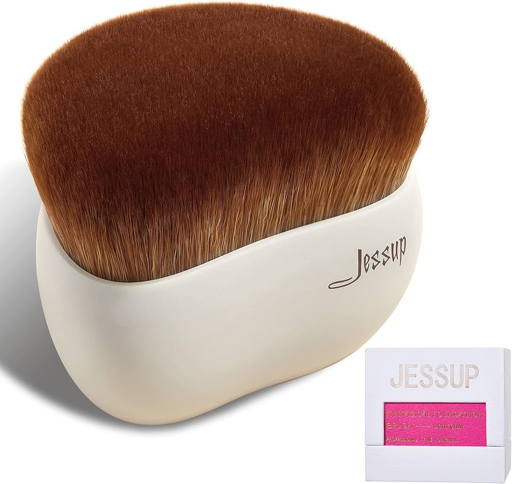 Jessup Makeup Brush, Foundation Brush Flat Top Kabuki Brush for Face Blush Liquid Powder Foundati... | Amazon (US)