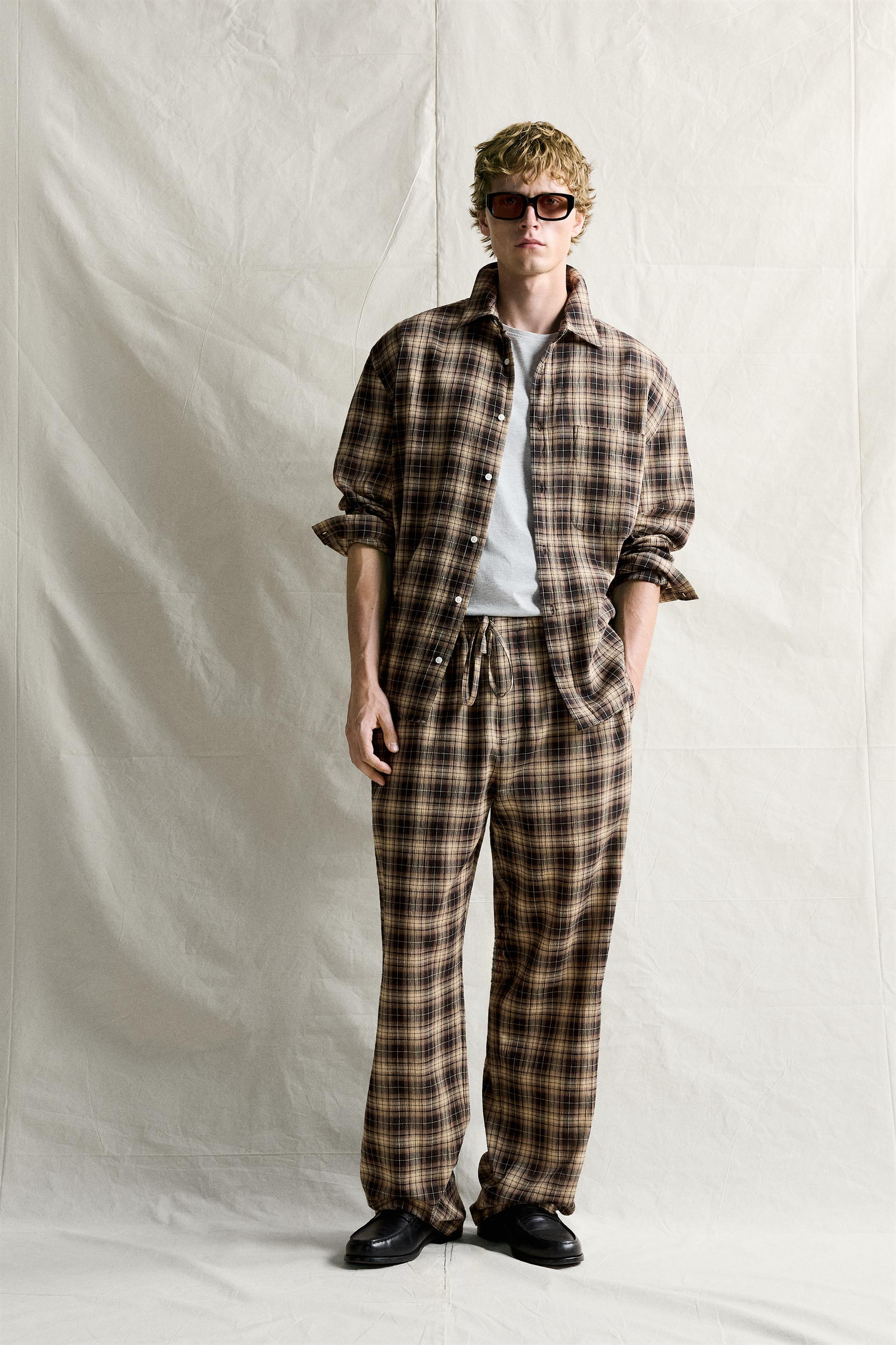 RELAXED FIT CHECK SHIRT | Zara UK