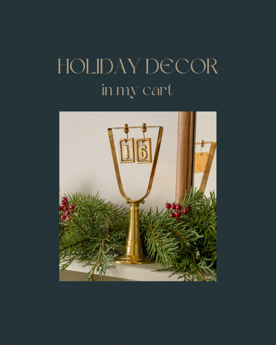 The prettiest solid brass countdown! A Christmas staple with all the charm, nostalgia and beauty 


Christmas decor, elegant holiday decor 

#LTKHoliday #LTKSeasonal #LTKHome