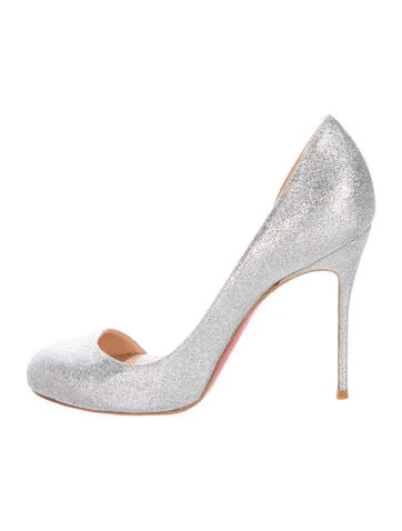 Christian Louboutin Glitter d'Orsay Pumps | The Real Real, Inc.