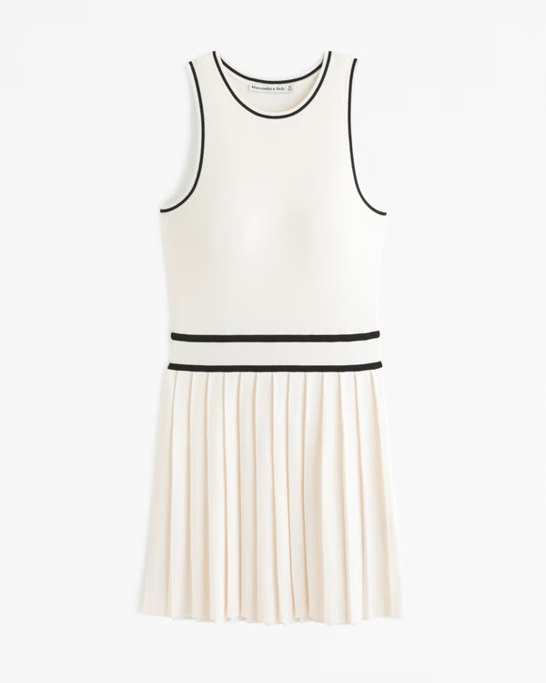 Pleated Mini Sweater Dress | Abercrombie & Fitch (US)