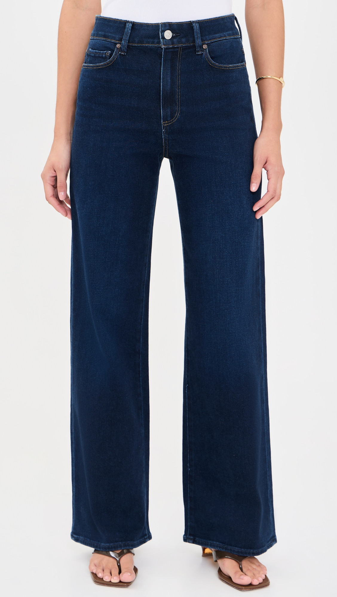 PAIGE Anessa Wide Leg Jeans Amagansett 26 | Shopbop