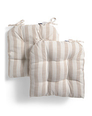 2pk 20x20 Tufted Indoor Outdoor Marina Chair Pad Cushions | Marshalls